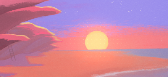 Coral Beach tile. Artwork by LuckyMrUnlucky