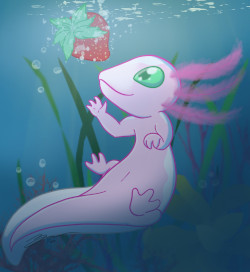 Image titled Strawberry Axolotl