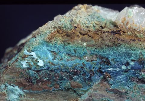 Picture of a chrysocolla quarry.