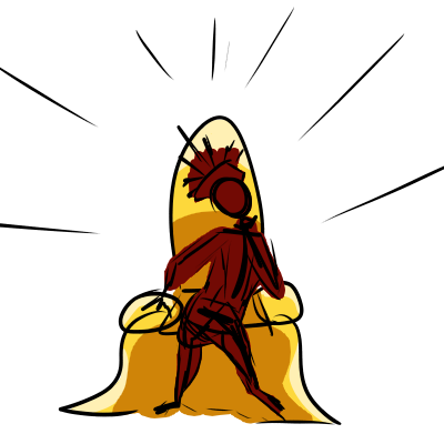 Drawing of an emperor sitting on a throne. Some calendars use the reigns of rulers as usable periods of time.